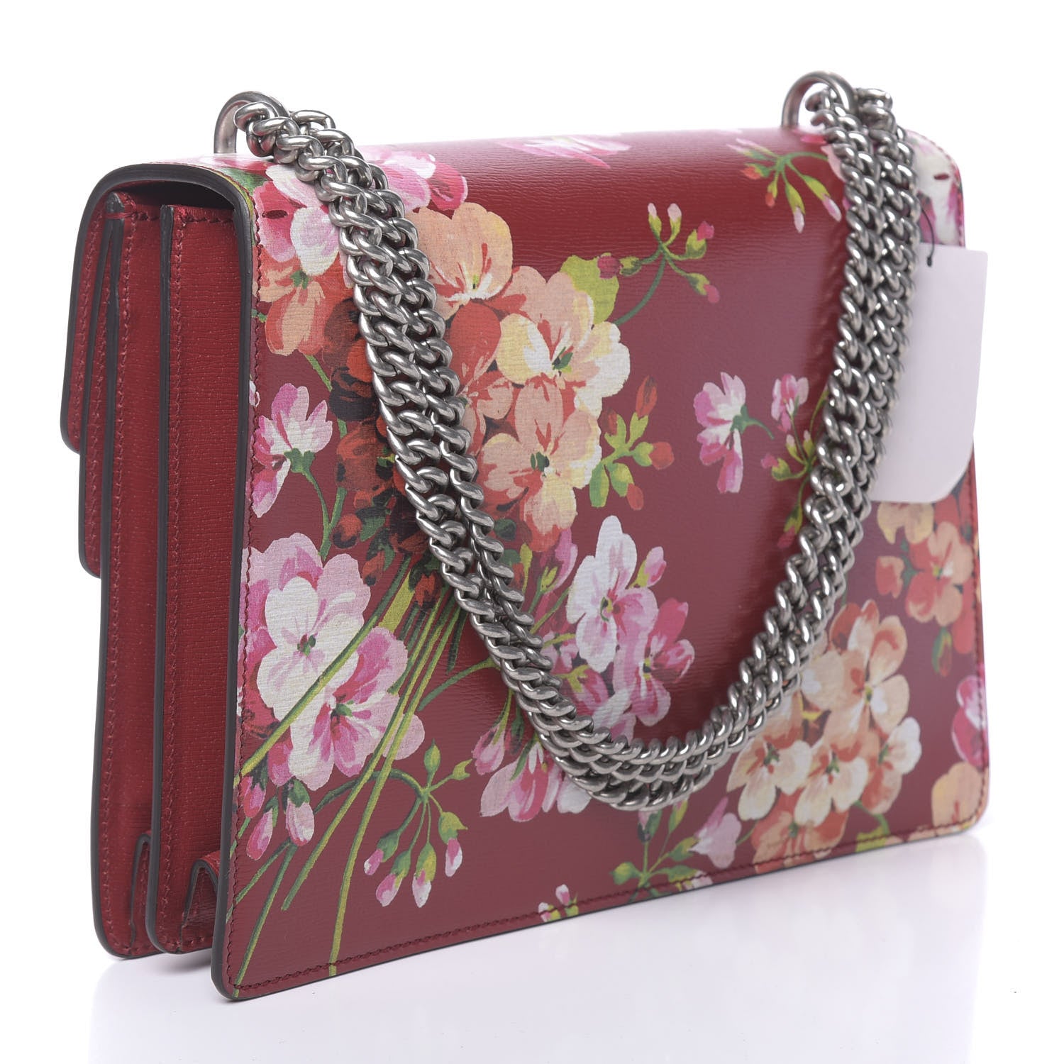 Gucci Calfskin Blooms Print Medium Dionysus Shoulder Bag Romantic Cherry Multicolor 3 of 10
