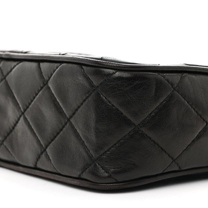 Chanel Lambskin Quilted CC Tassel Camera Case Black 10 of 15