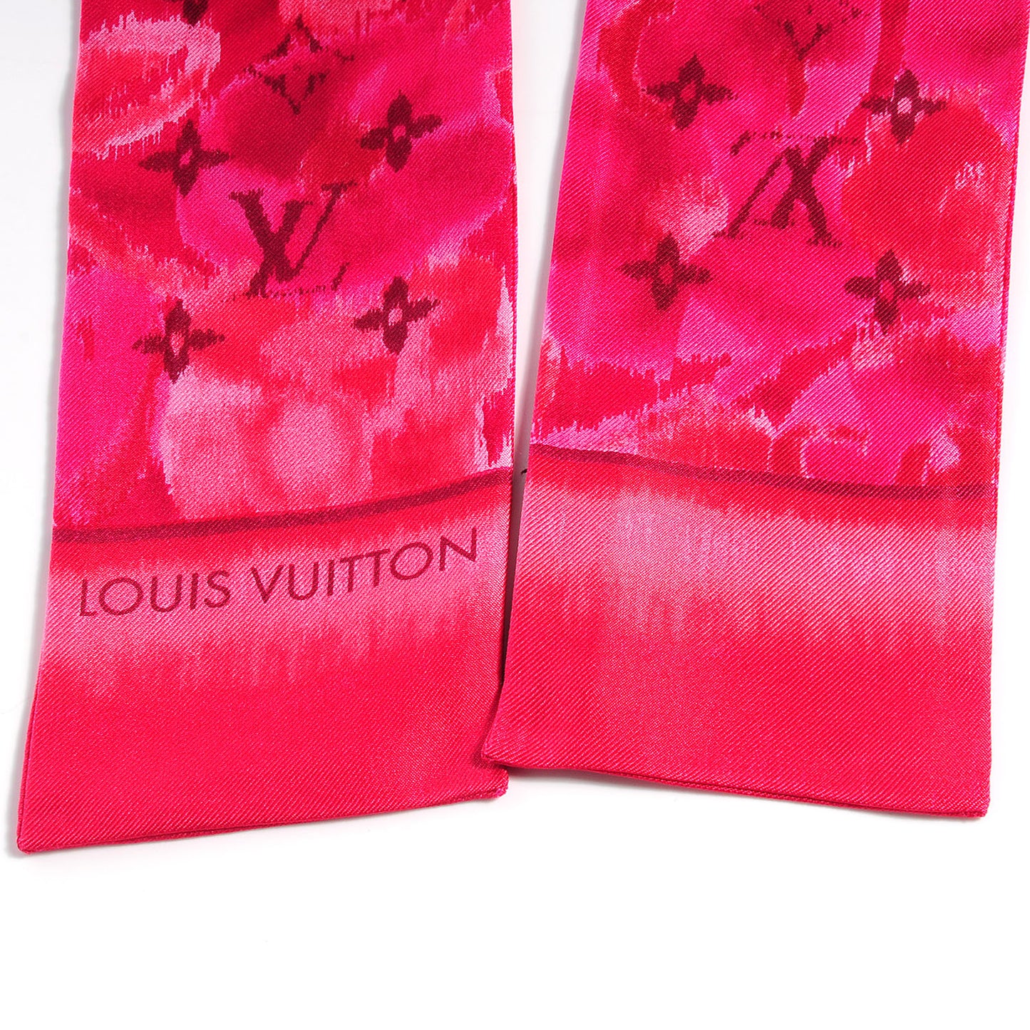 Silk Monogram Ikat Summer Bandeau Rose Indien