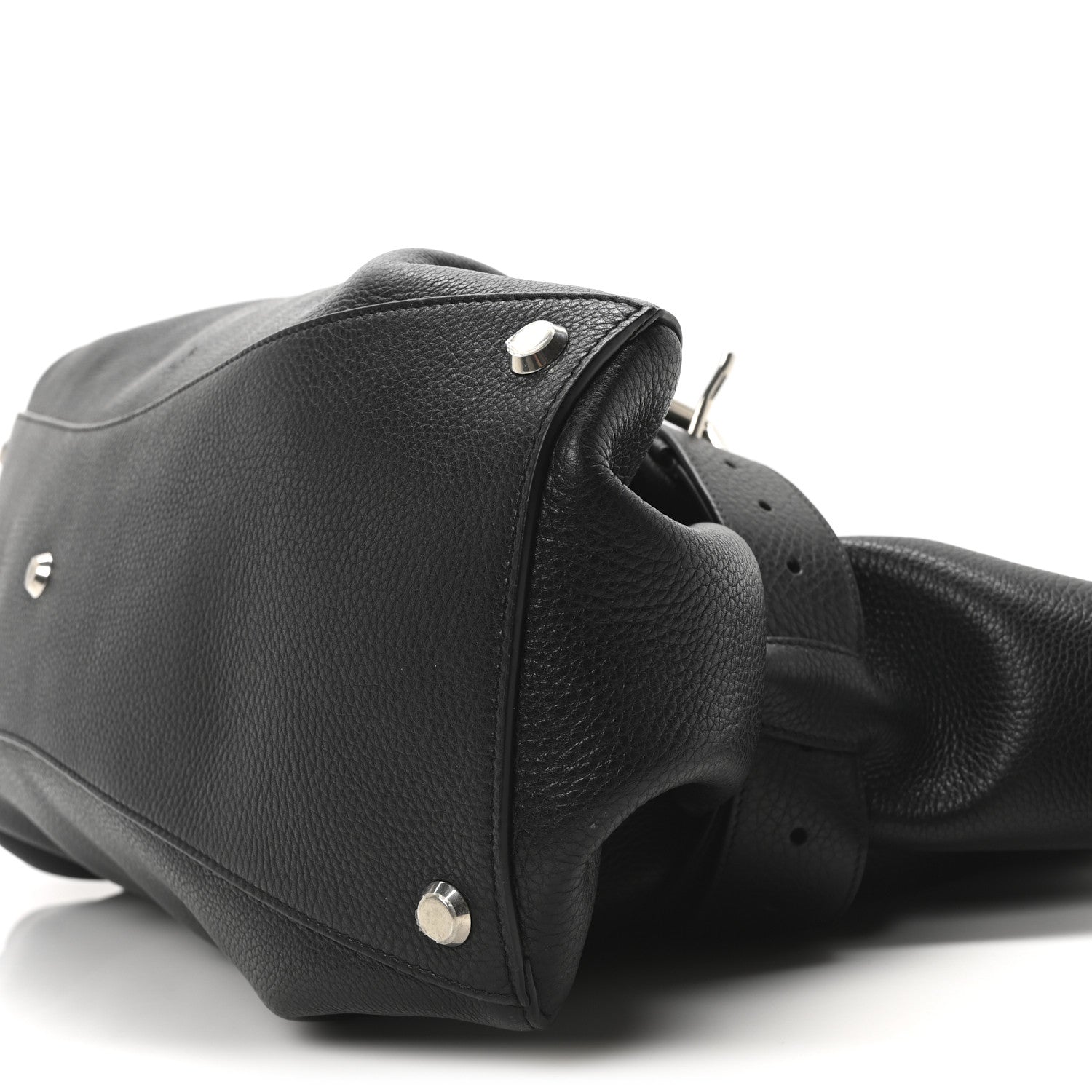 Balenciaga Grained Calfskin Waist Bag Black 10 of 10