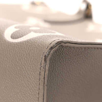 Louis Vuitton Empreinte Monogram Giant Onthego MM Tourterelle Creme 10 of 13