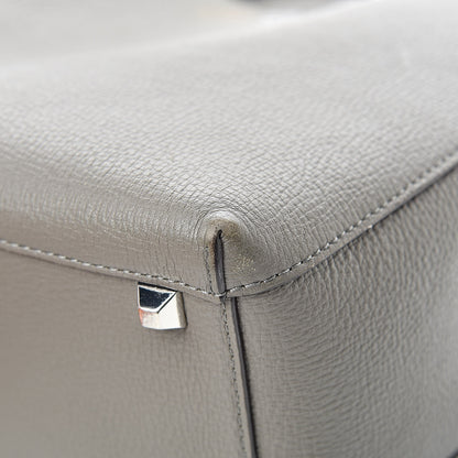 MCM Grained Calfskin Visetos Medium Sarah Hobo Grey 10 of 20