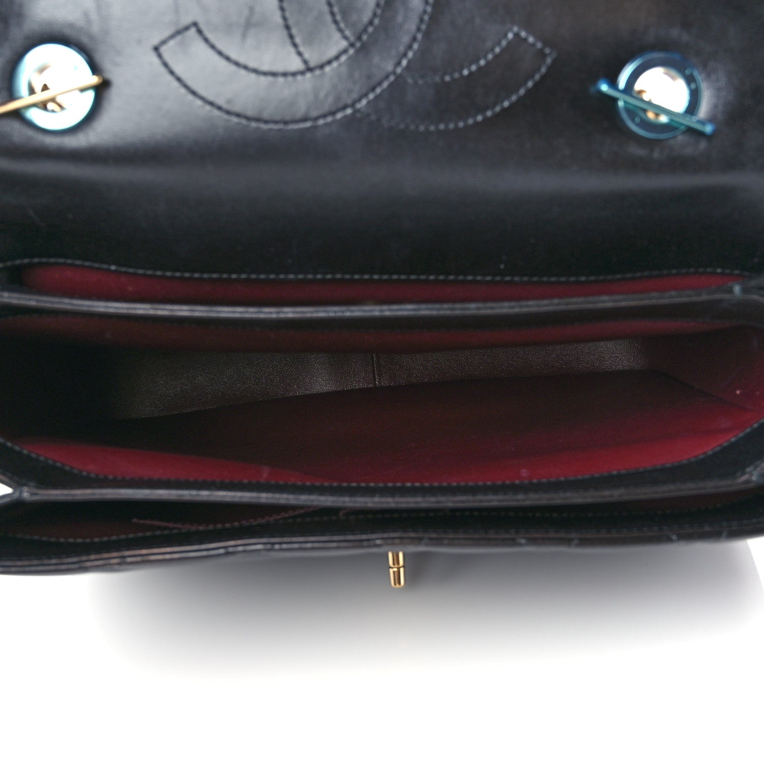 Chanel Lambskin Quilted Large Trendy CC Dual Handle Flap Bag Black 5 of 9