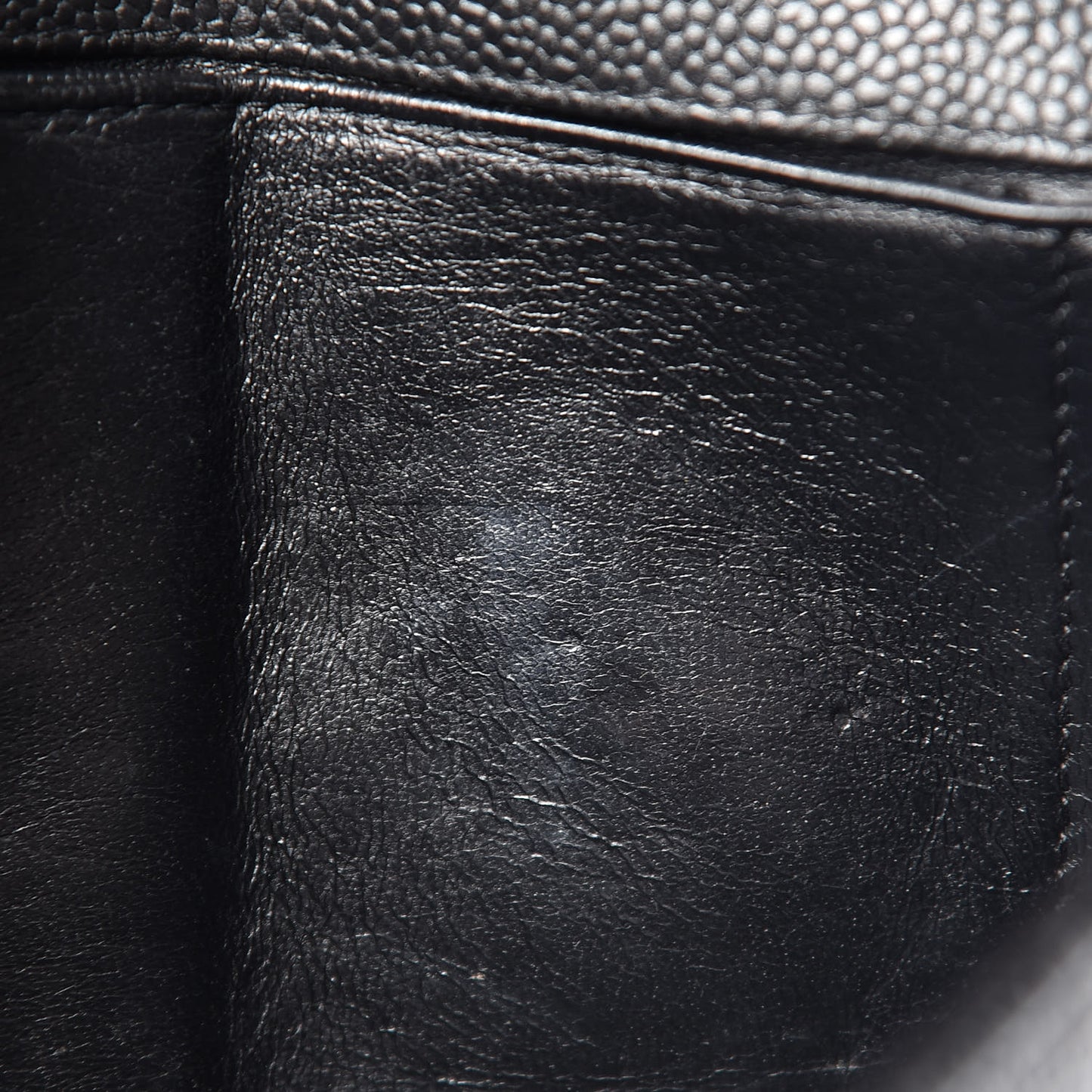 Caviar Quilted East West Flap Black