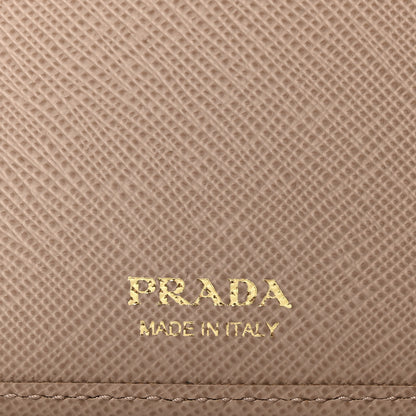 Prada Saffiano Metal Large Wallet Powder Pink 6 of 8