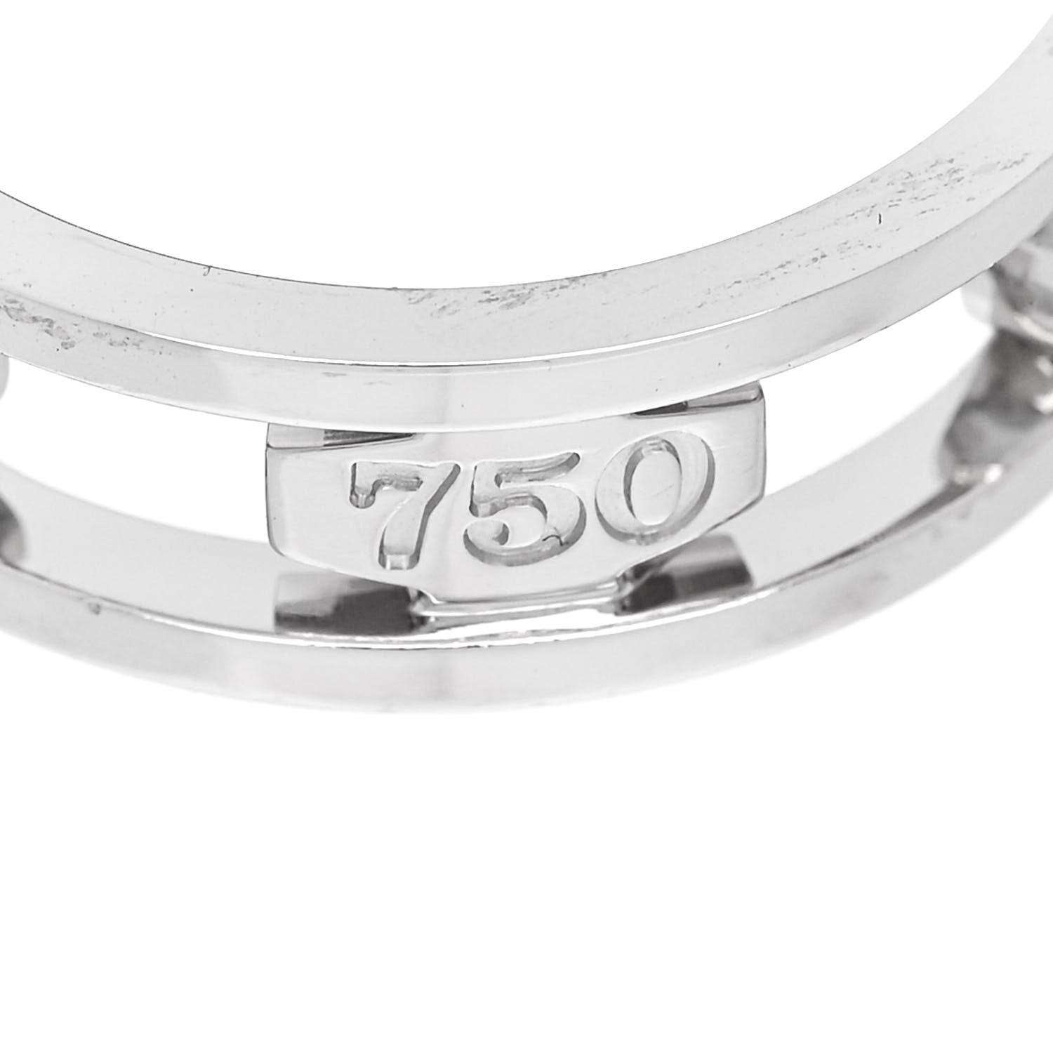Tiffany 18K White Gold Diamond 1837 Ring 57 8 5 of 5