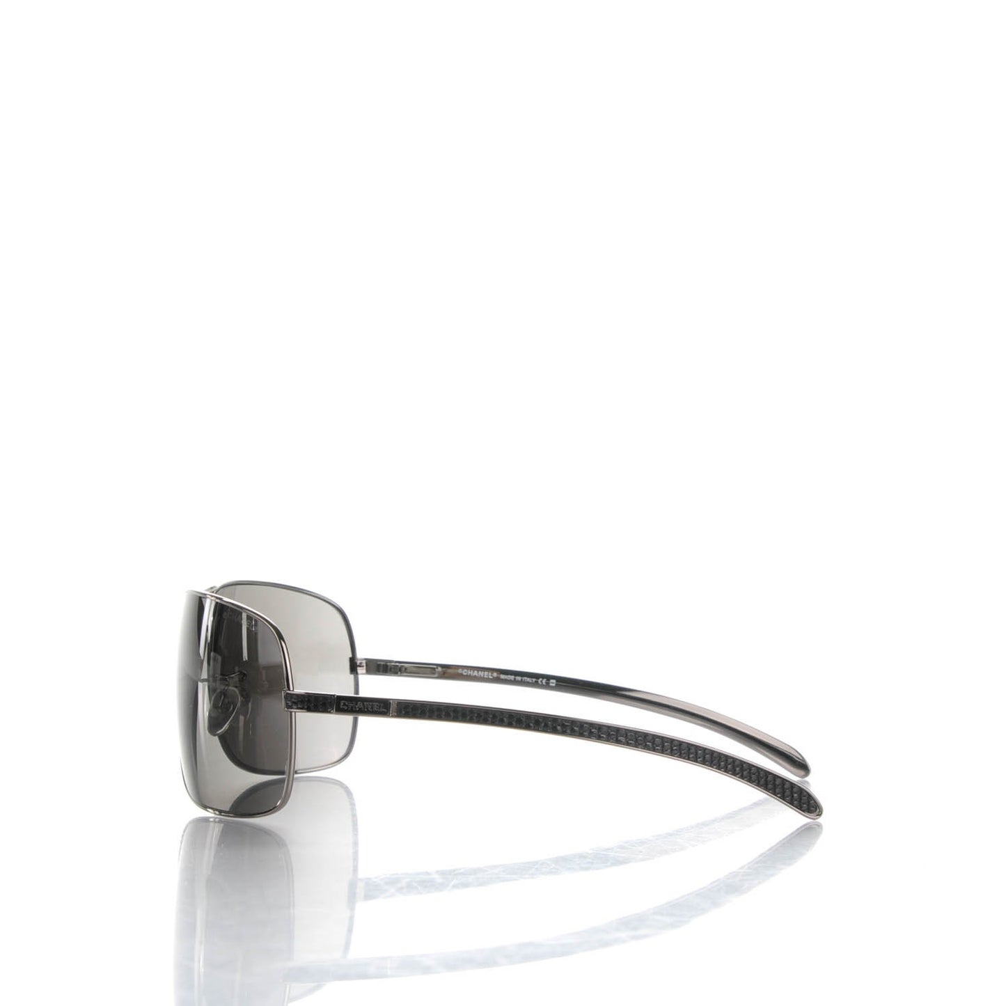 Aviator Sunglasses 4141-Q Silver Black