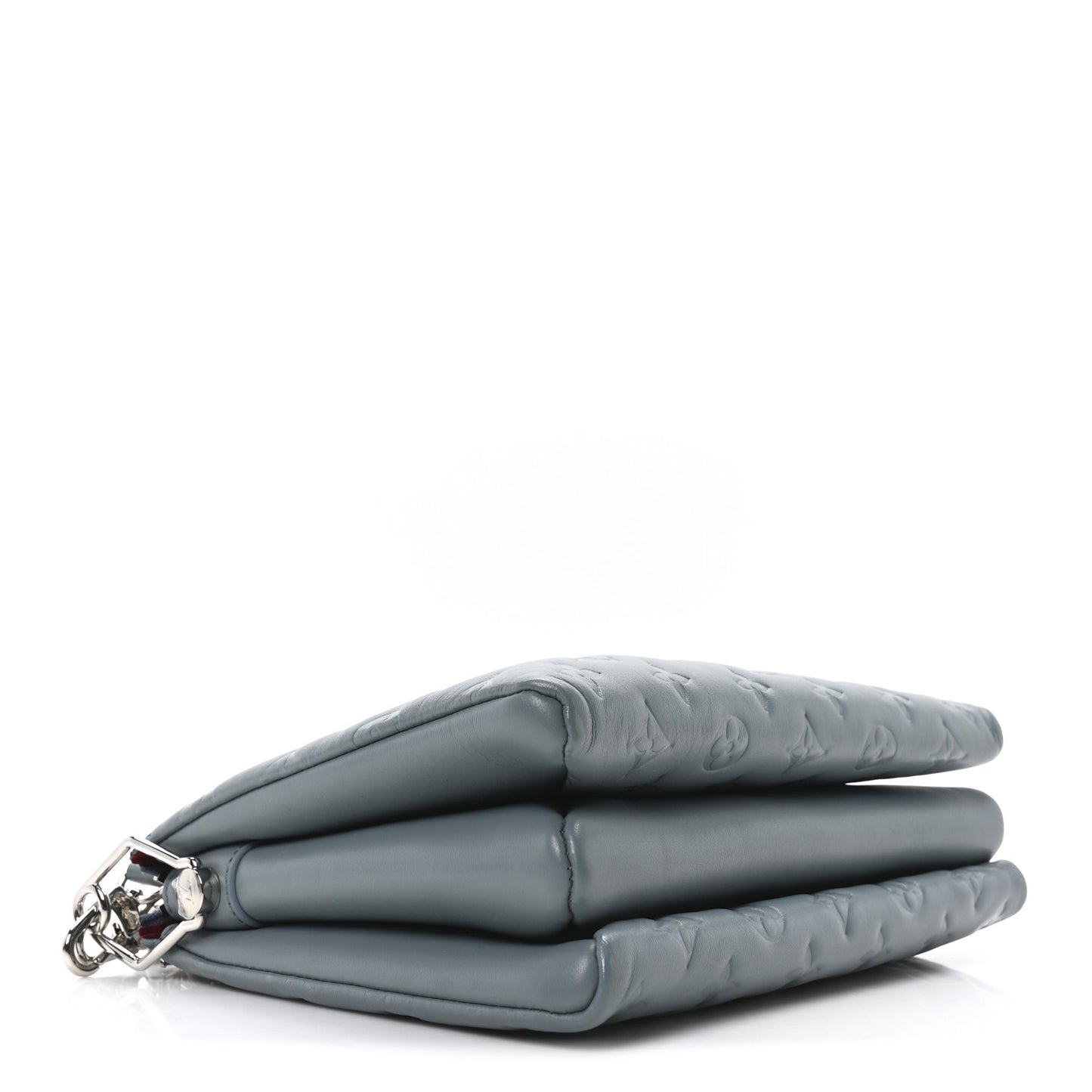 Lambskin Embossed Monogram Coussin PM Blue Glacier