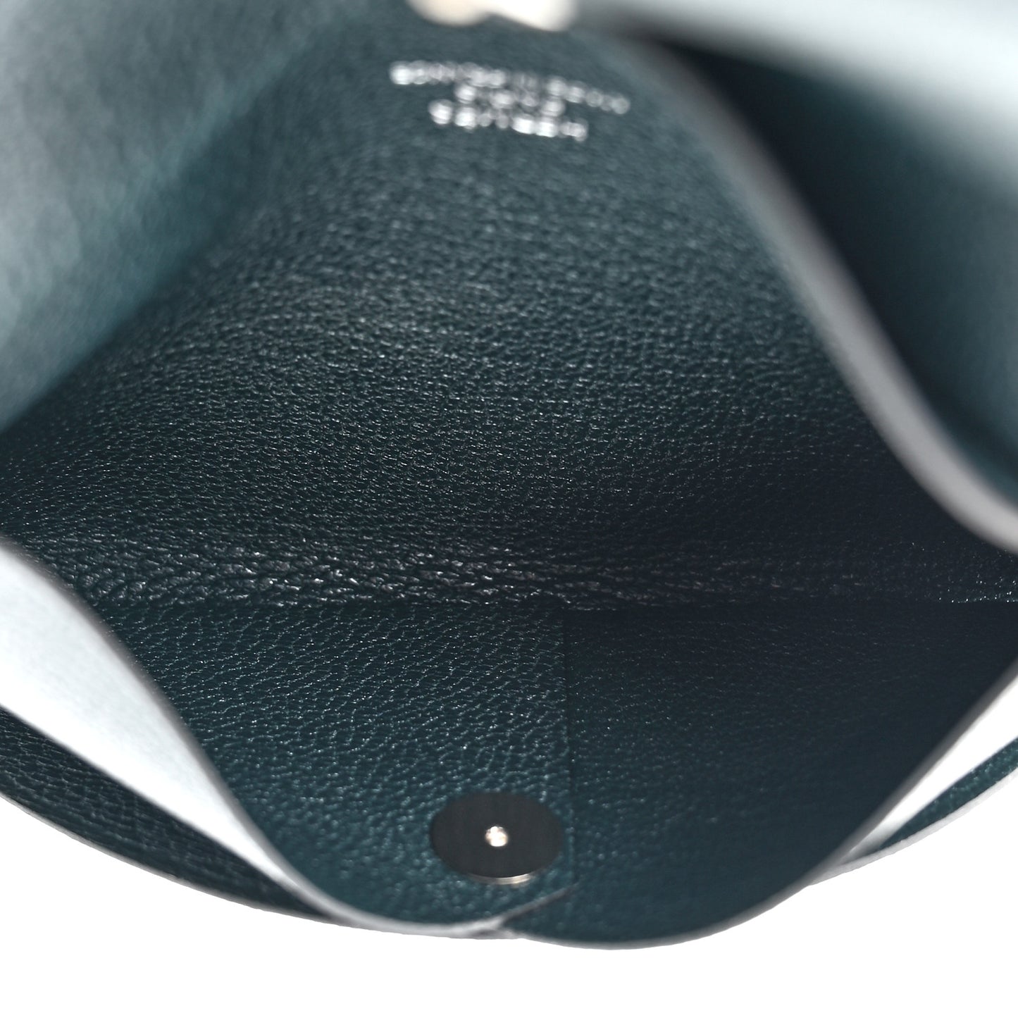 Chevre Mysore Duo Calvi Card Case Bleu Abysse