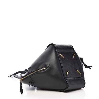 Loewe Calfskin Small Whipstitch Hammock Shoulder Bag Black 4 of 10