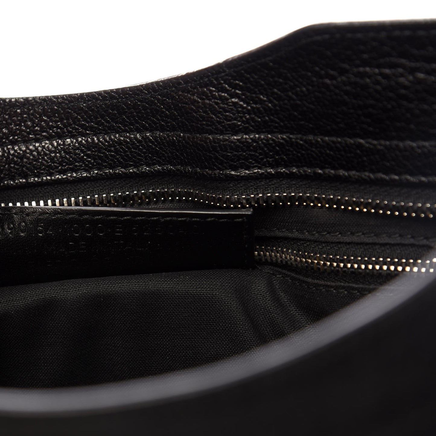 Chevre Silver Metallic Edge Hardware City Black