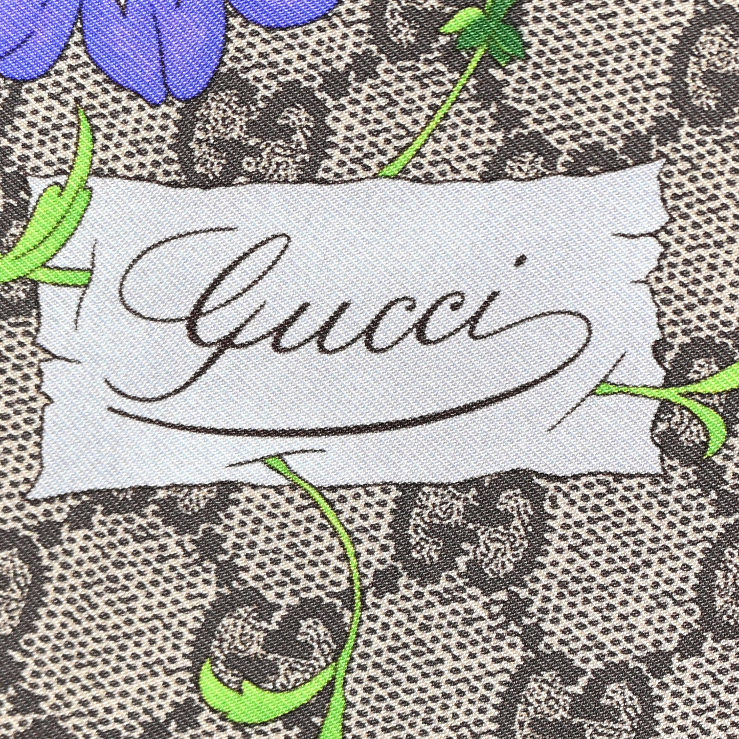 Silk Twill GG Monogram Special Florio Square Scarf Beige Red