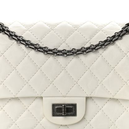 Chanel Aged Calfskin Quilted 2.55 Reissue 225 Flap White 8 of 13