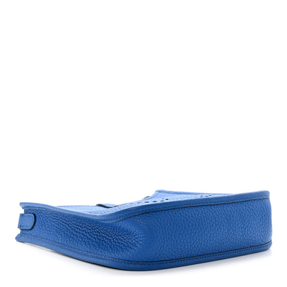 Hermes Taurillon Clemence Evelyne TPM Bleu Zellige 4 of 10