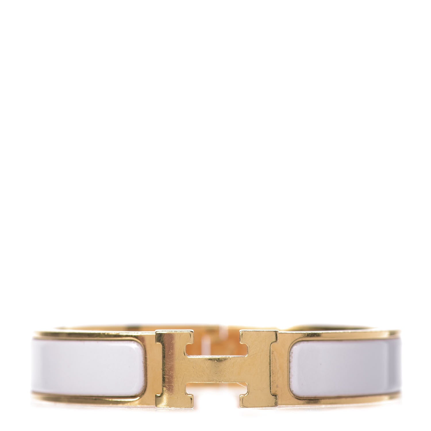 Hermes Enamel Narrow Clic Clac H Bracelet PM Rose Nymph 1 of 5