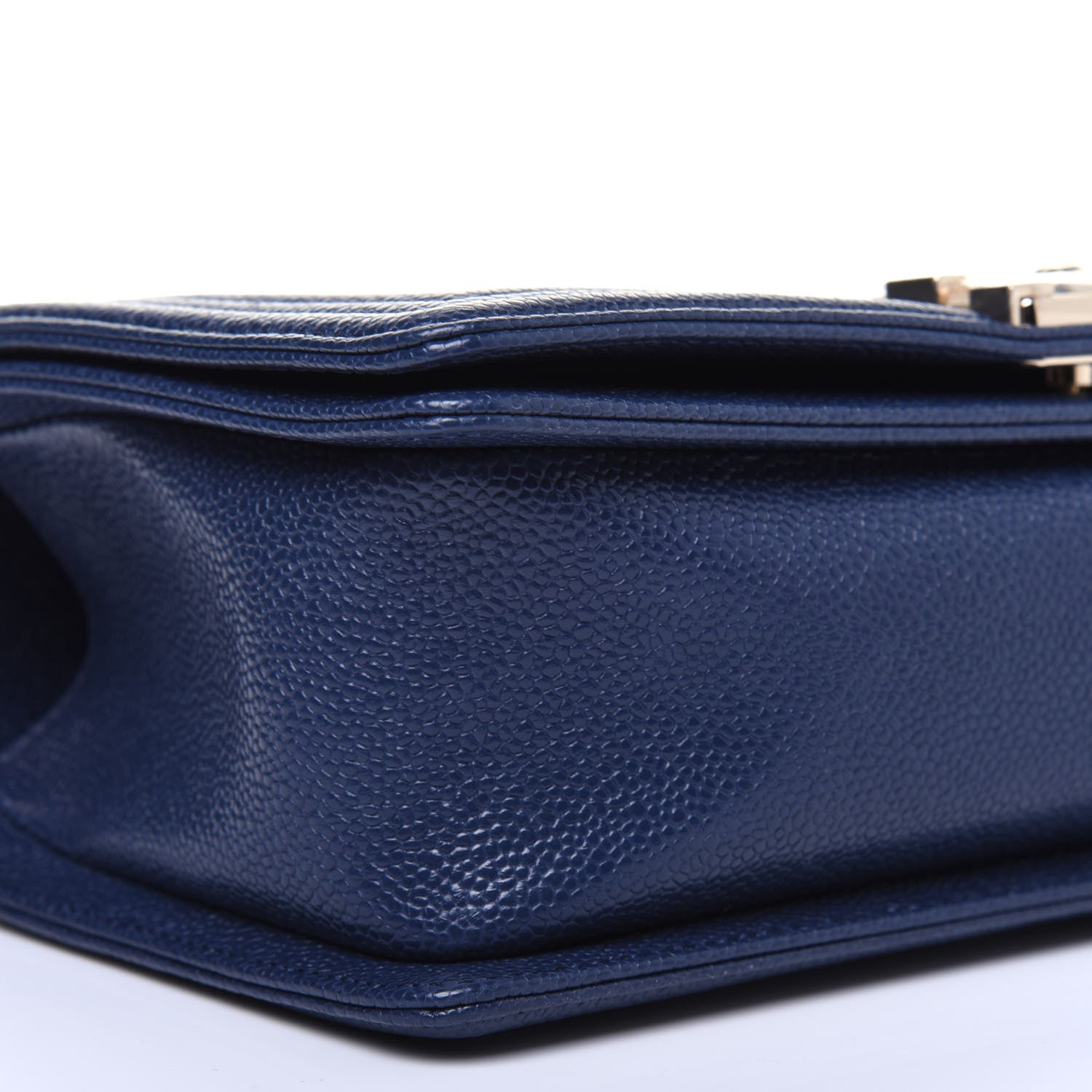 Chanel Caviar Quilted Medium Boy Flap Blue 11 of 14