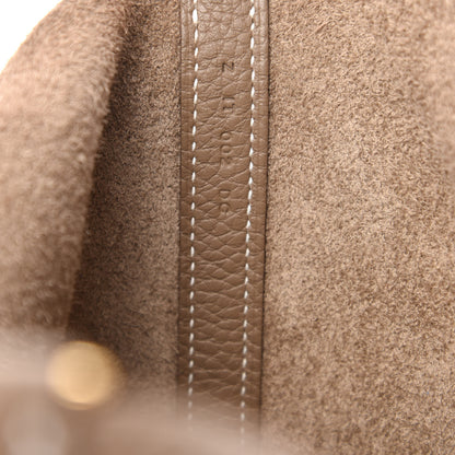 Hermes Taurillon Clemence Picotin Lock 18 PM Etoupe 9 of 11