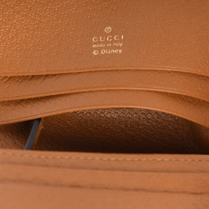Gucci X DISNEY Mini Vintage GG Supreme Monogram Mickey Mouse Card Holder Wallet Beige Vintage Sun Oil 7 of 9
