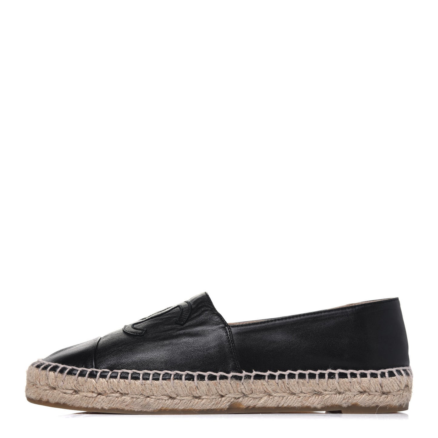 Lambskin CC Espadrilles 39 Black