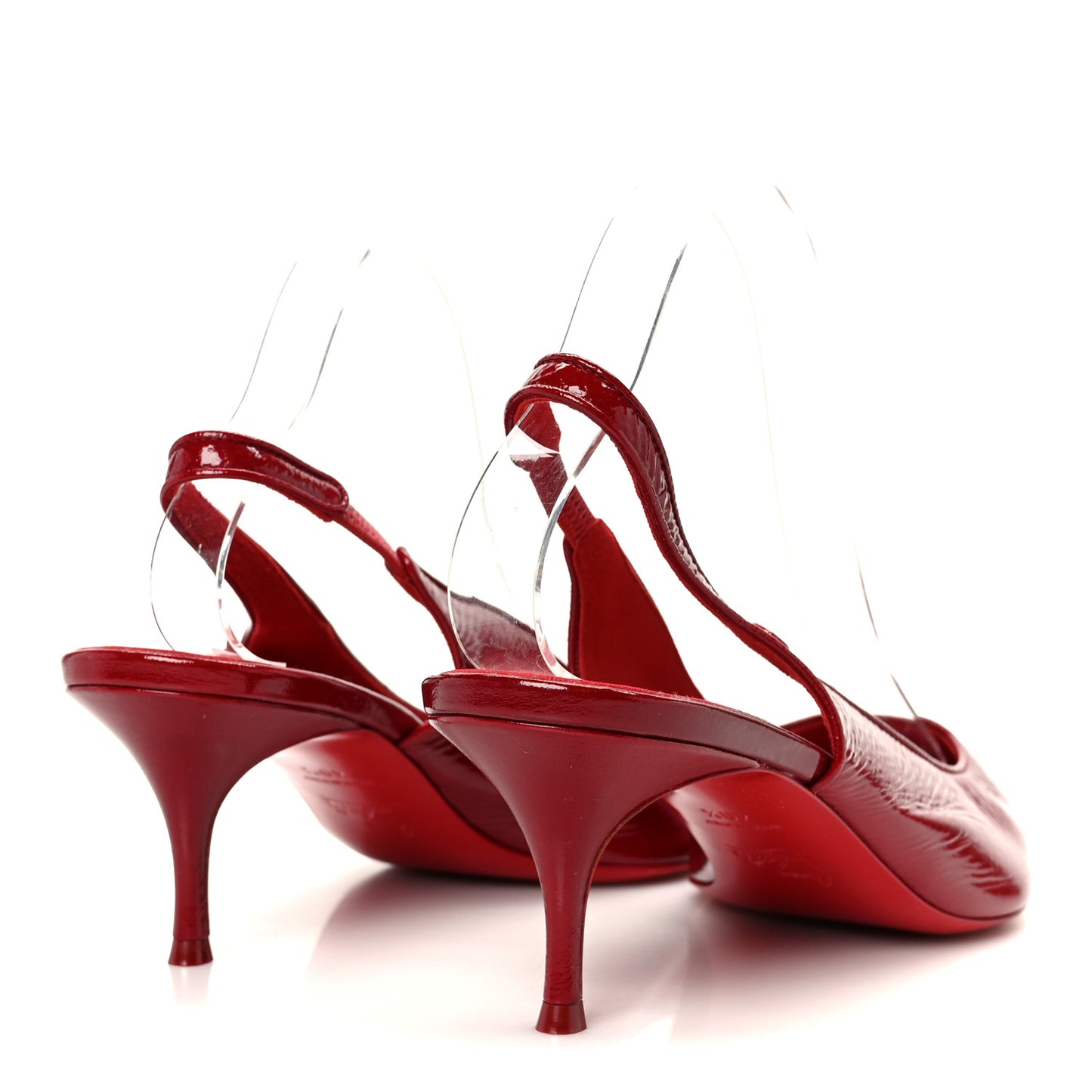 Patent Vogue Sporty Kate 55 Slingback 40.5 Loubi