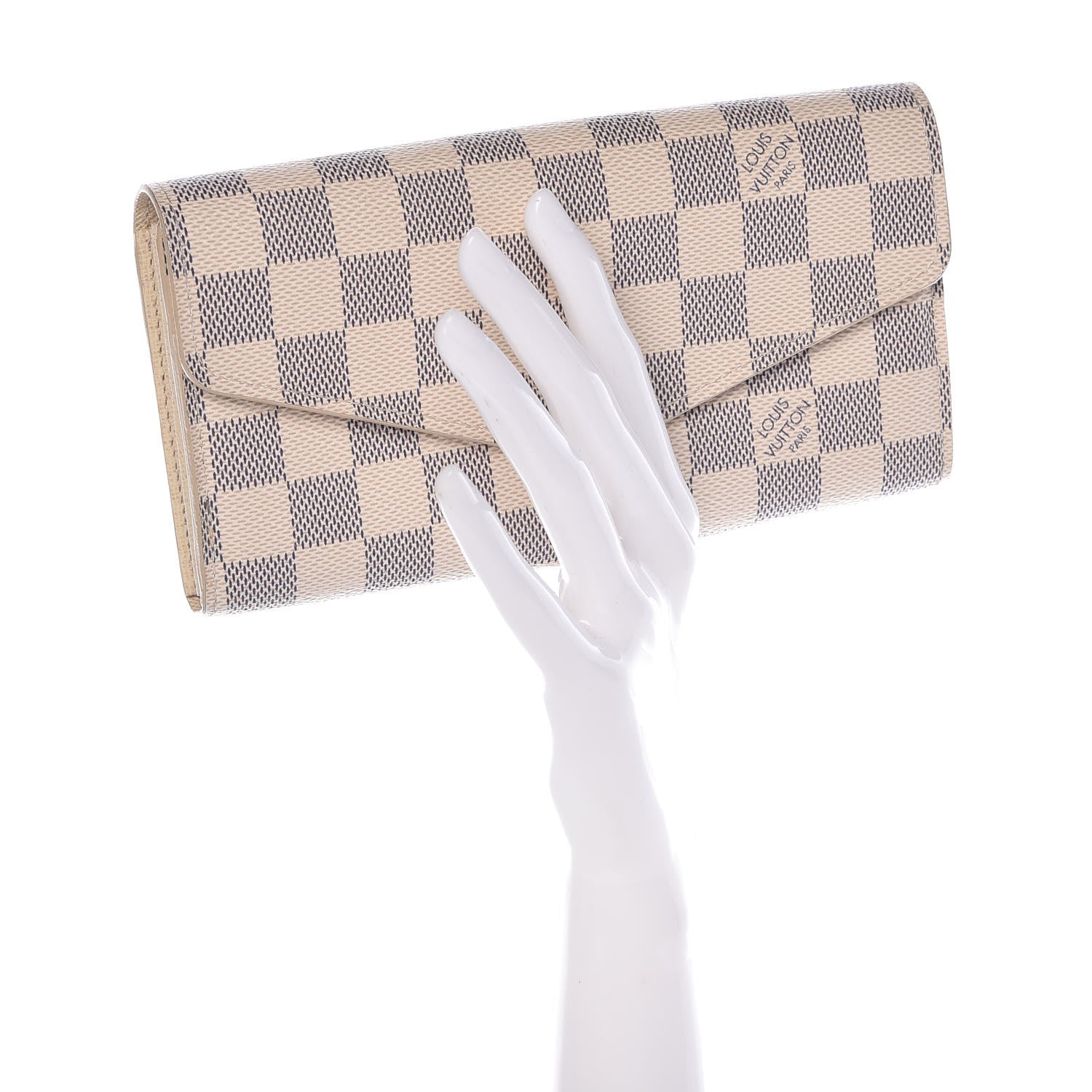 Louis Vuitton Damier Azur Sarah Wallet NM 2 of 10