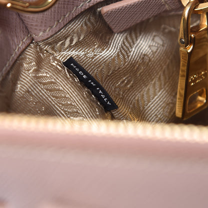 Prada Saffiano Small Galleria Double Zip Tote Cammeo 8 of 9