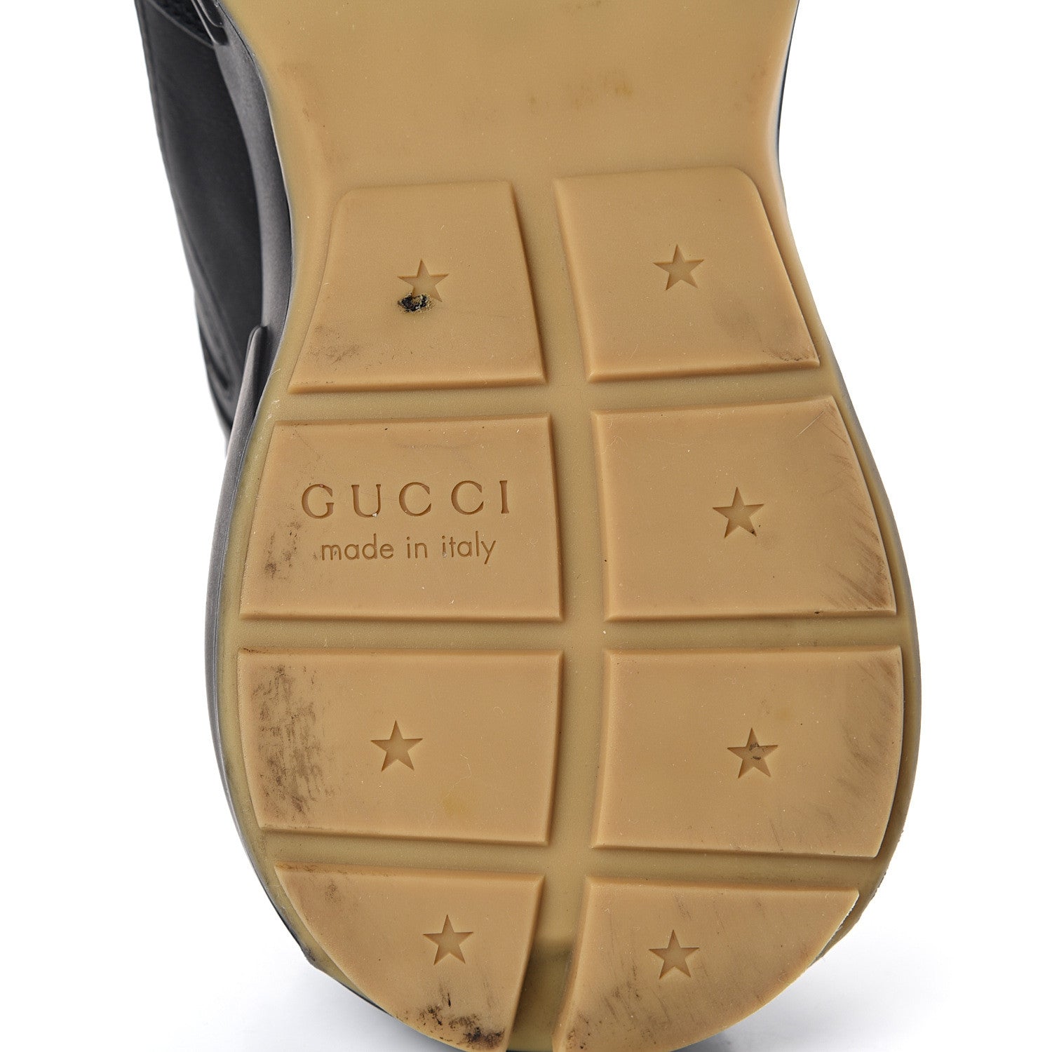 Gucci X SEGA Calfskin Logo Mens Rhyton Sneakers 8 Black 6 of 15