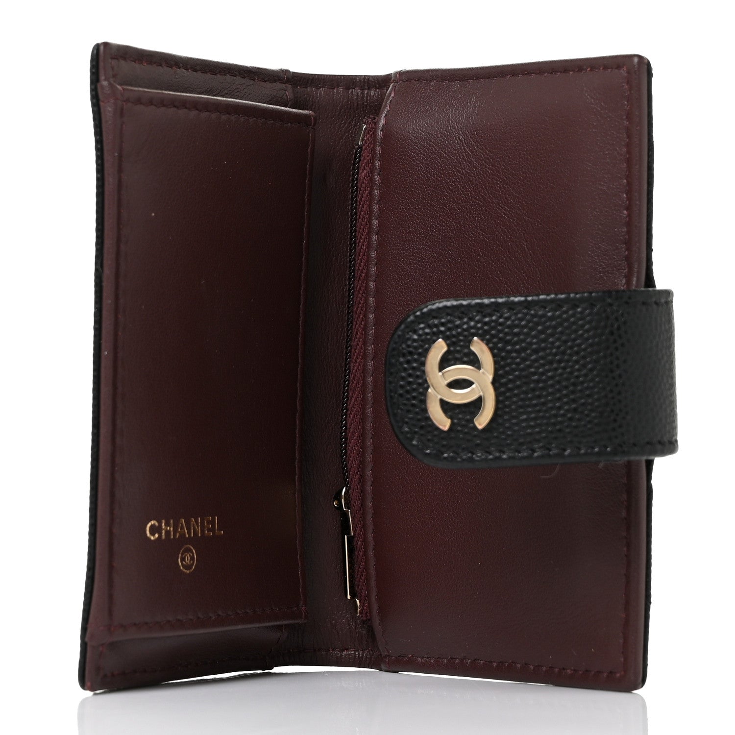 Chanel Caviar Quilted Small Classic Wallet Black 5 of 9