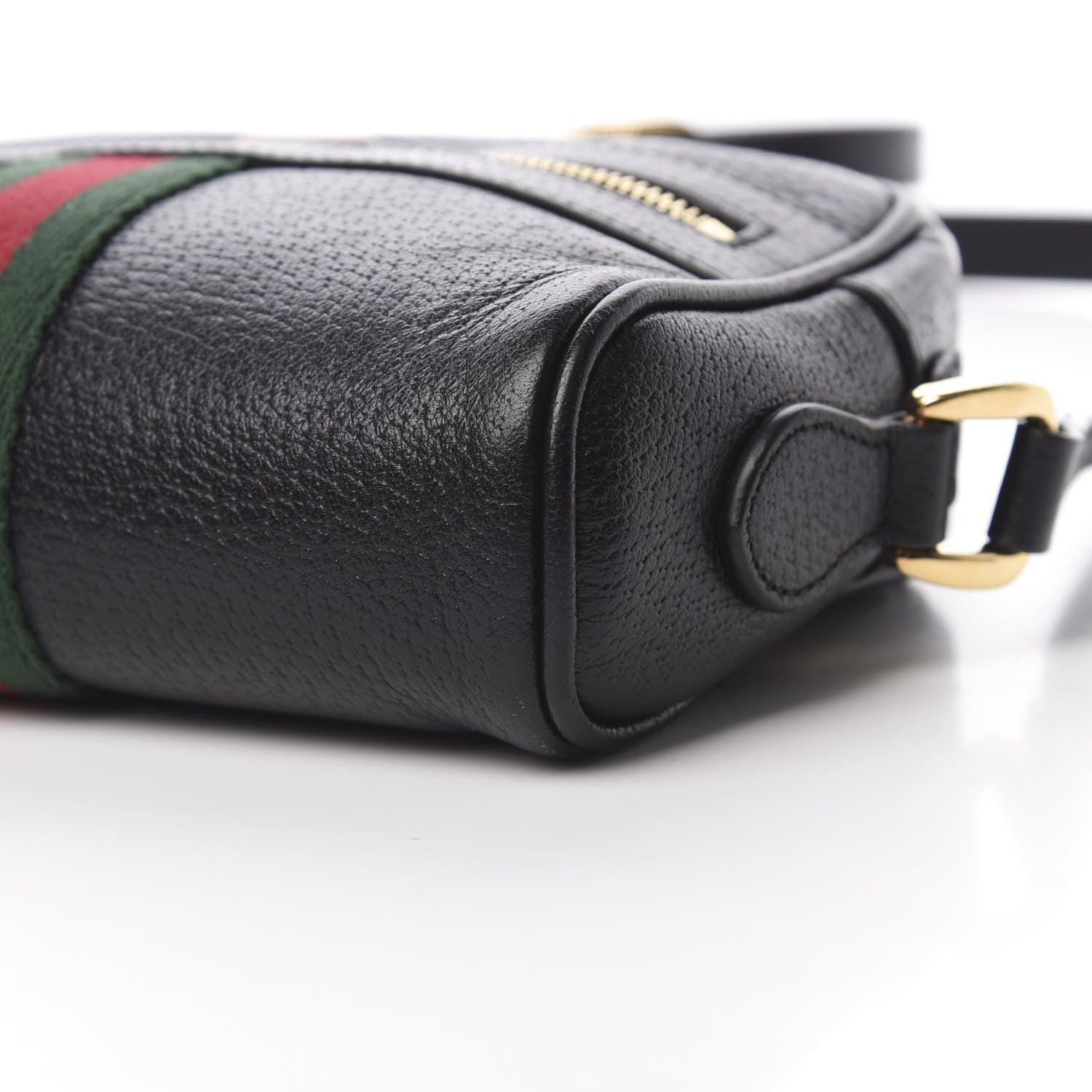 Gucci Calfskin Web Mini Ophidia Shoulder Bag Black 10 of 12