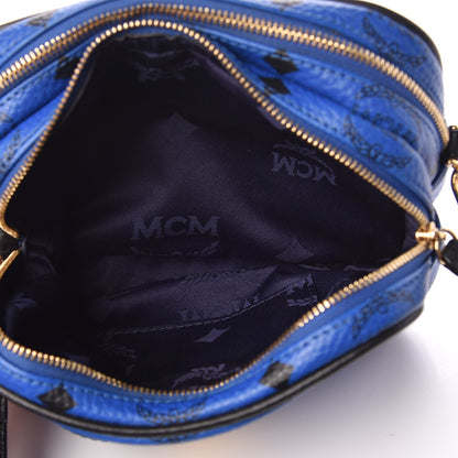 MCM Visetos Mini Camera Crossbody Bag Blue 5 of 10