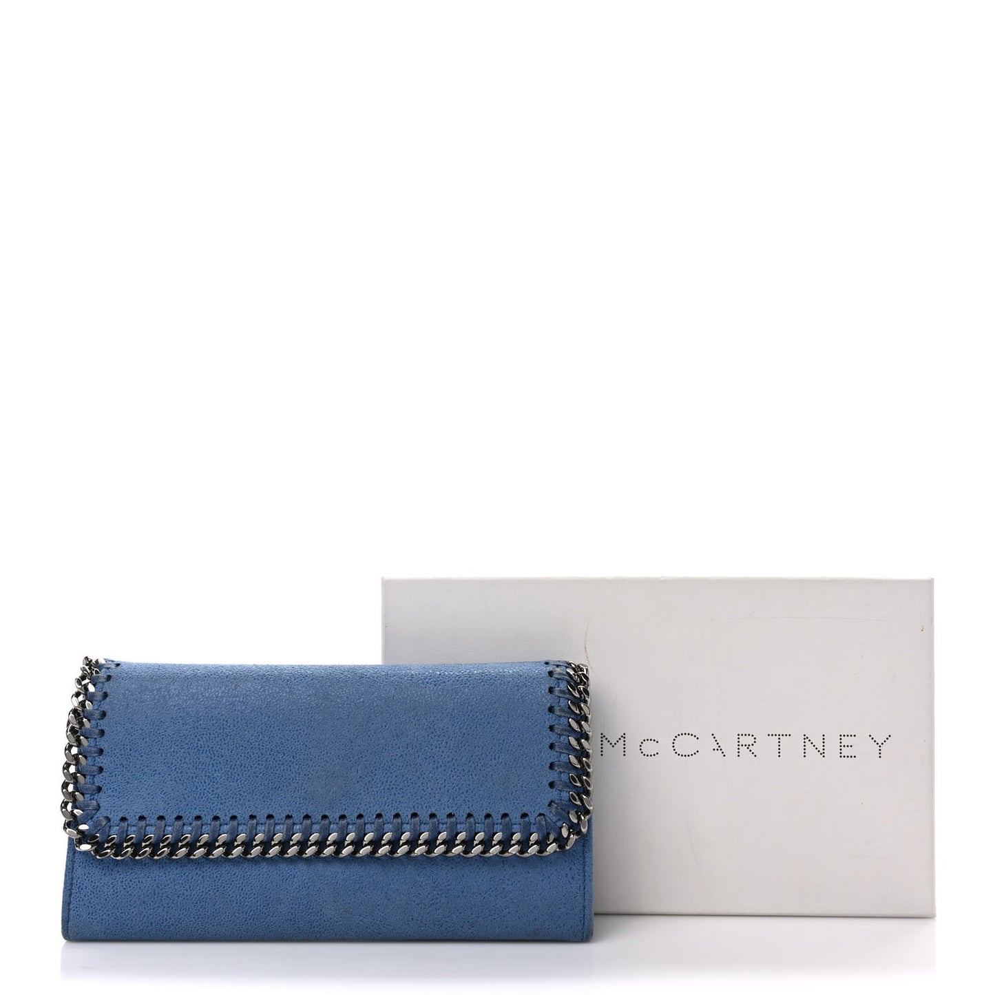 Shaggy Deer Falabella Flap Wallet Blue