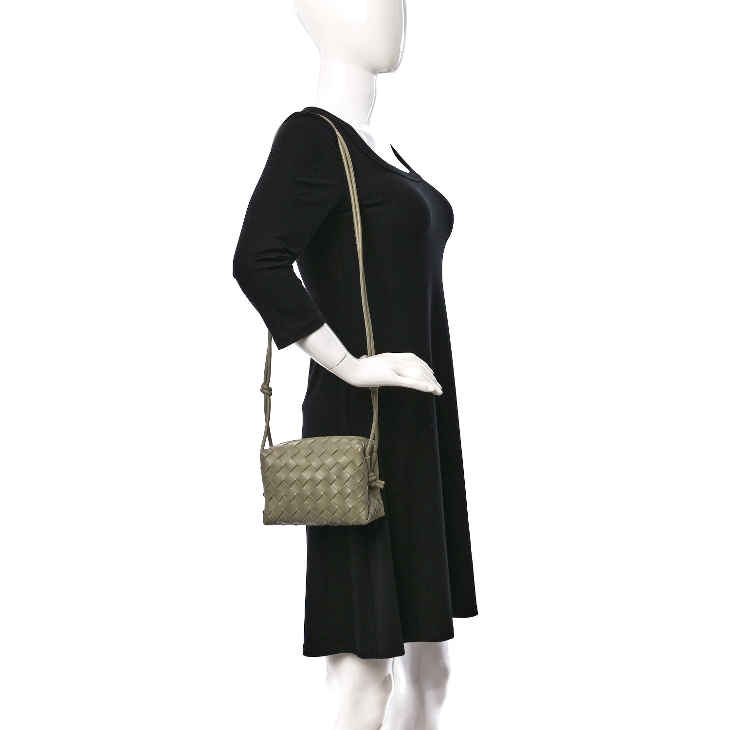 Bottega Veneta Nappa Intrecciato Mini Loop Camera Bag Travertine 2 of 8