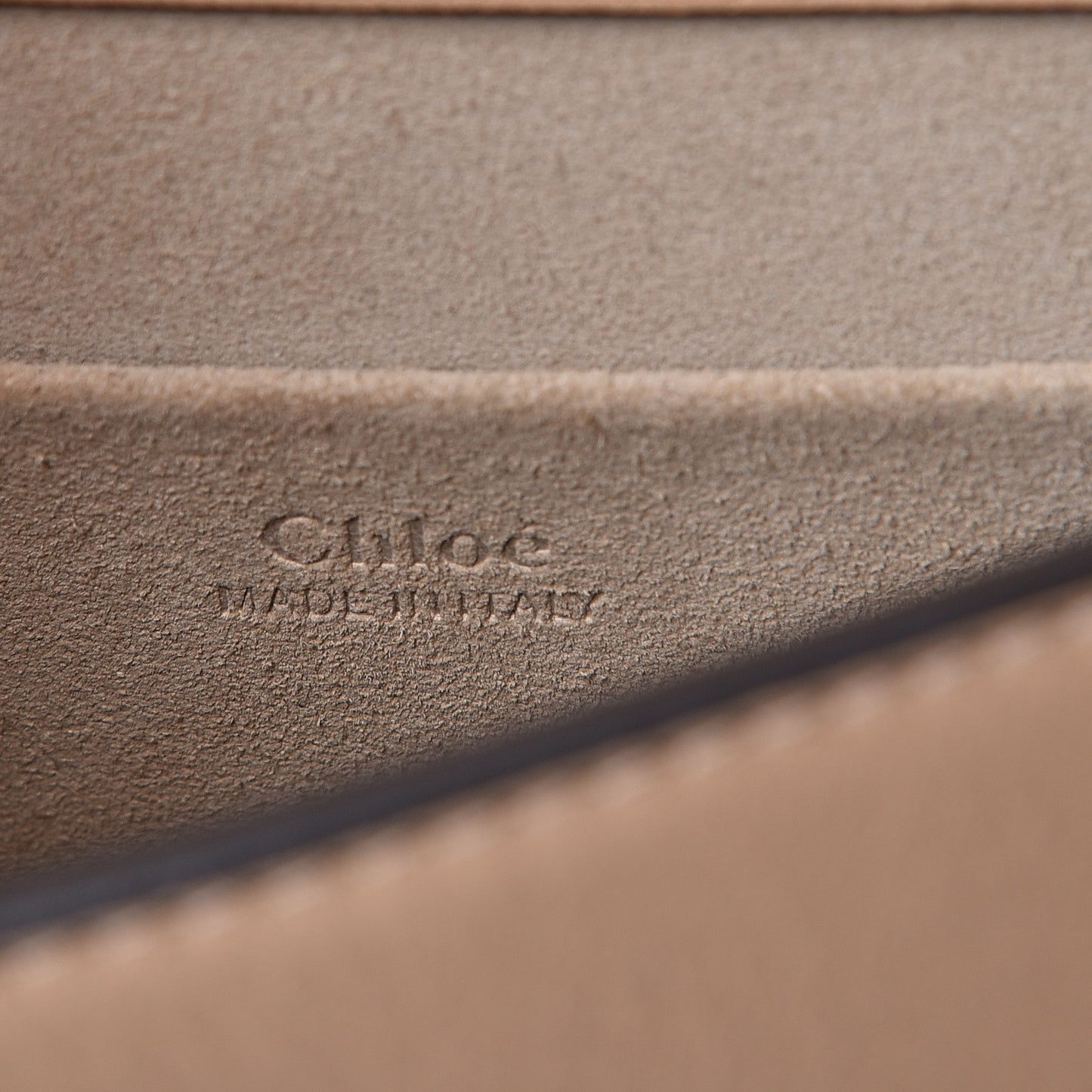 Calfskin Suede Small Nile Bracelet Bag Biscotti Beige