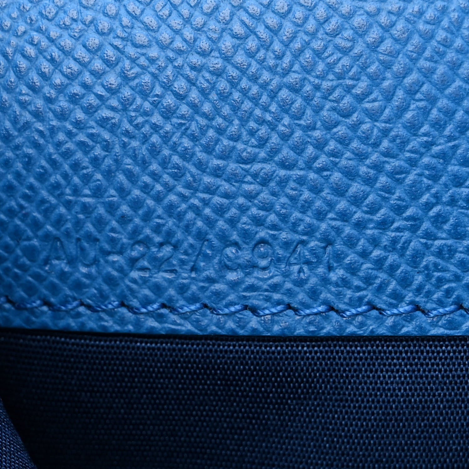 Salvatore Ferragamo Hammered Calfskin Mini Gancini Icona Bag Blue 10 of 10