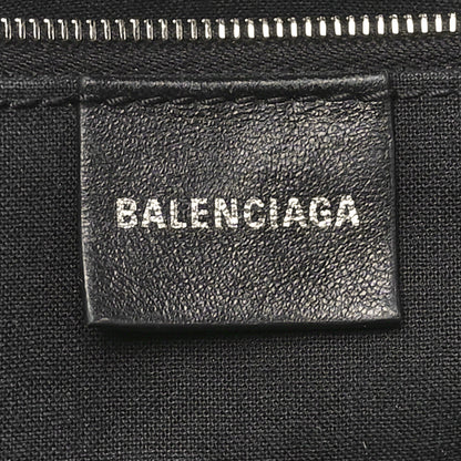 Balenciaga Coated Canvas BB Monogram Medium Signature East West Shopper Bag Black Grey 6 of 11