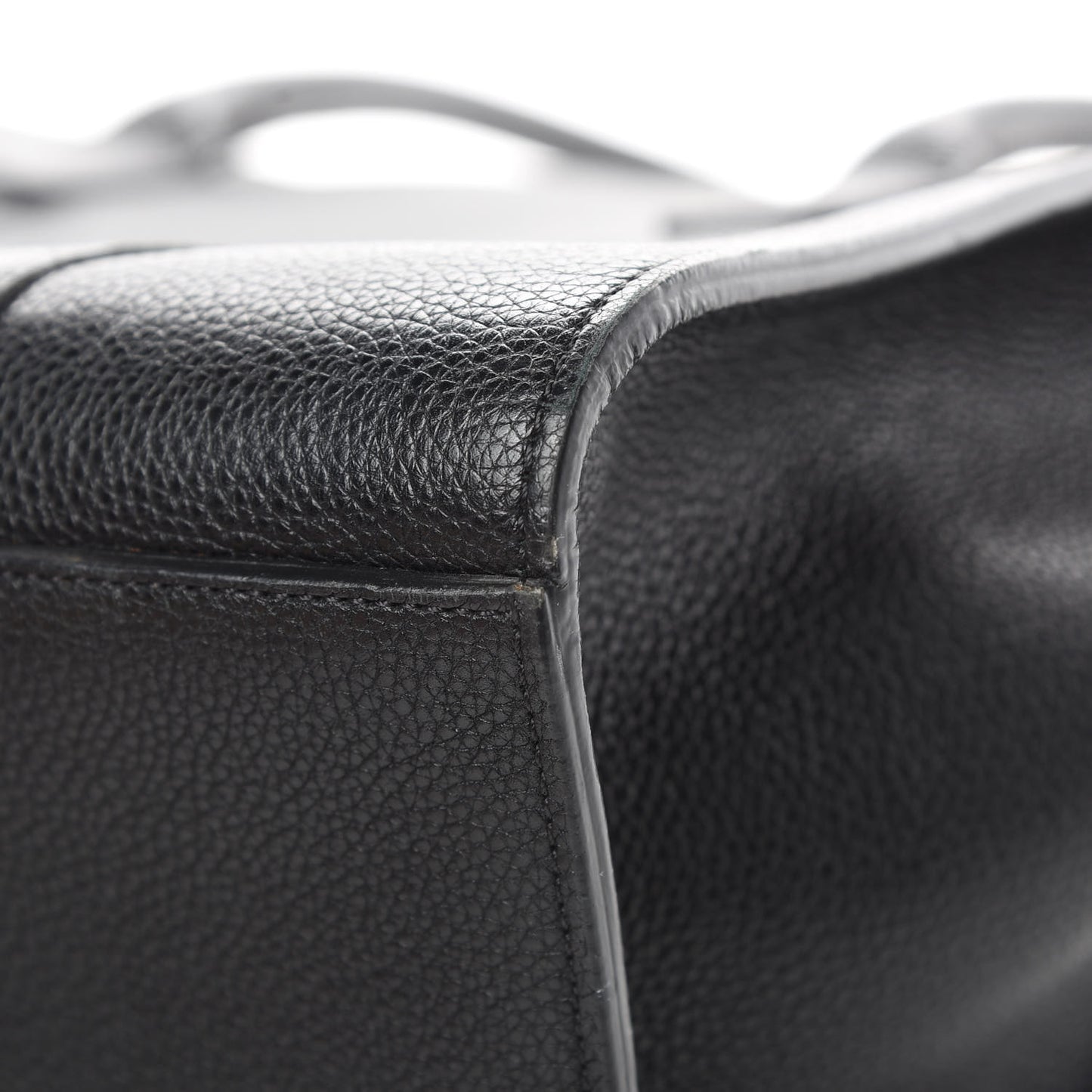 Grain Vegetable Tanned Calfskin Zipped Bayswater Black