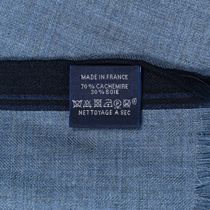 Hermes Cashmere Silk Bande A Part Muffler Chine Marine Indigo 3 of 3