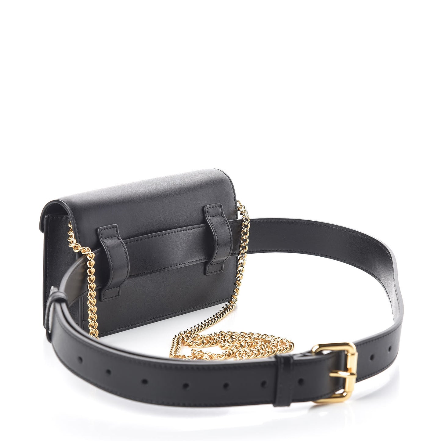 Vitello Liberty Lucido F is Fendi Envelope Belt Bag Black