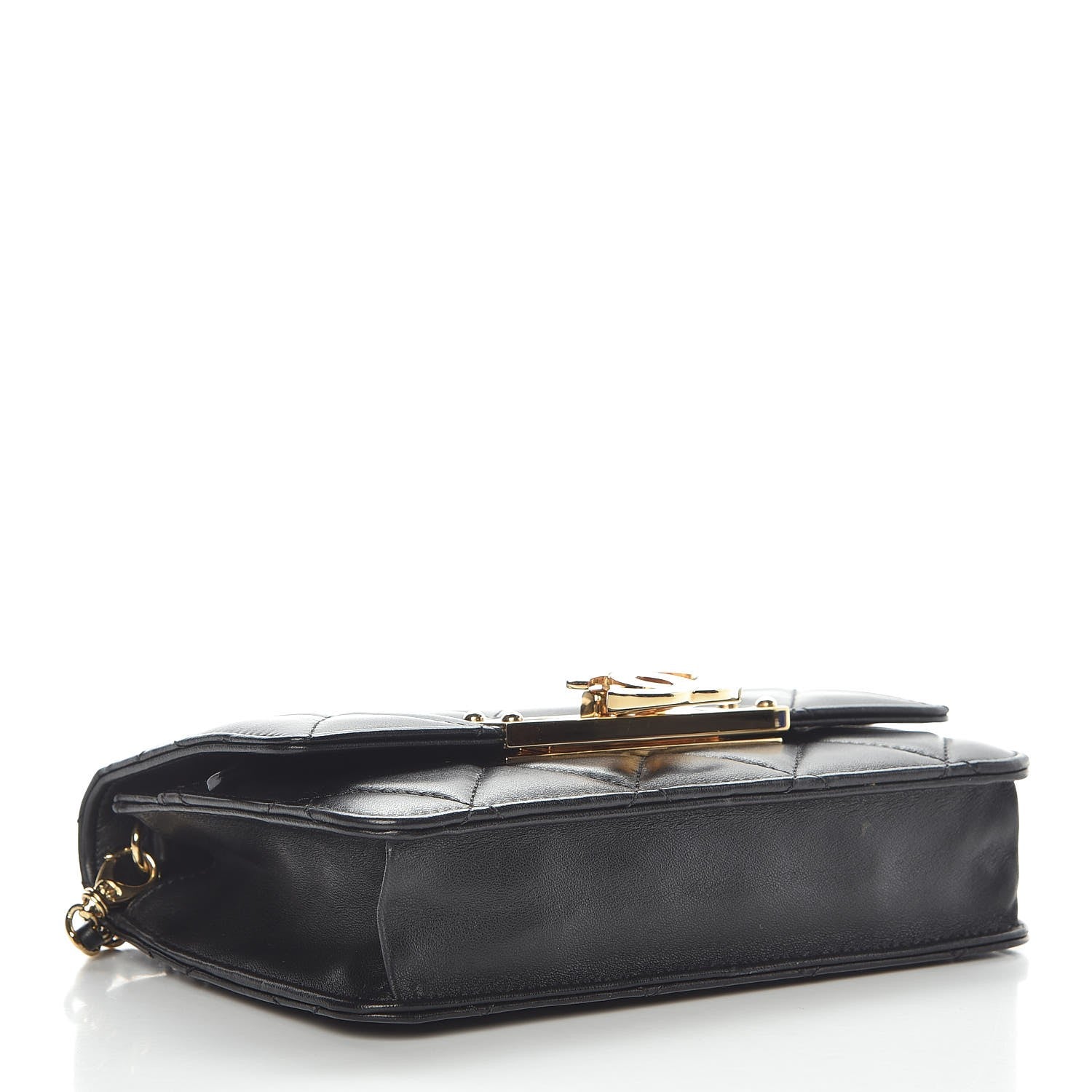 Chanel Lambskin Quilted Golden Class Wallet on Chain WOC Black 4 of 9