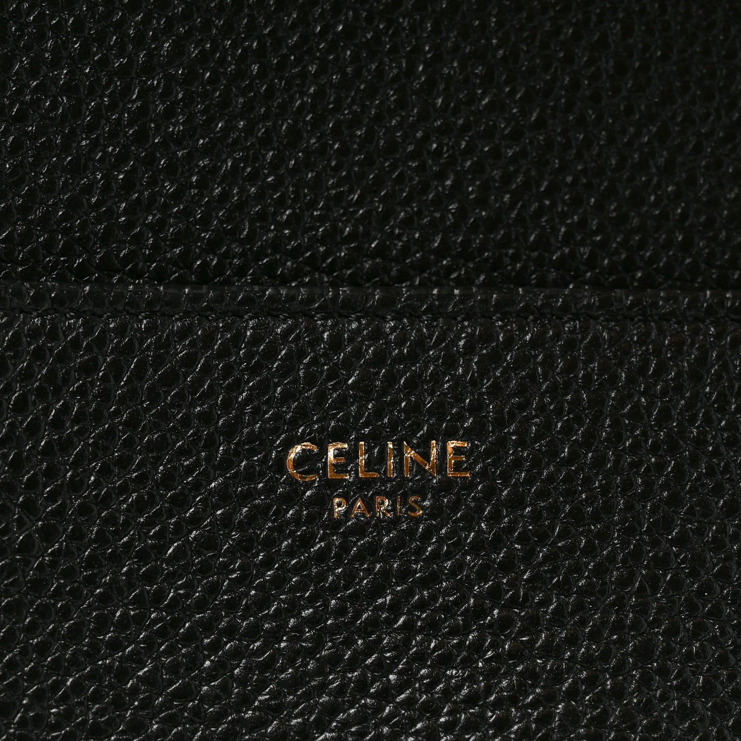 Celine Soft Grained Calfskin Sangle Bucket Bag Black 6 of 10