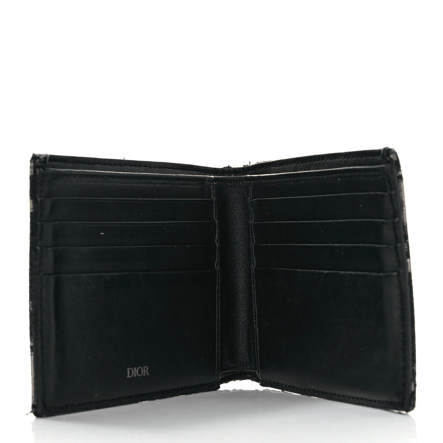 Oblique Compact Wallet Black