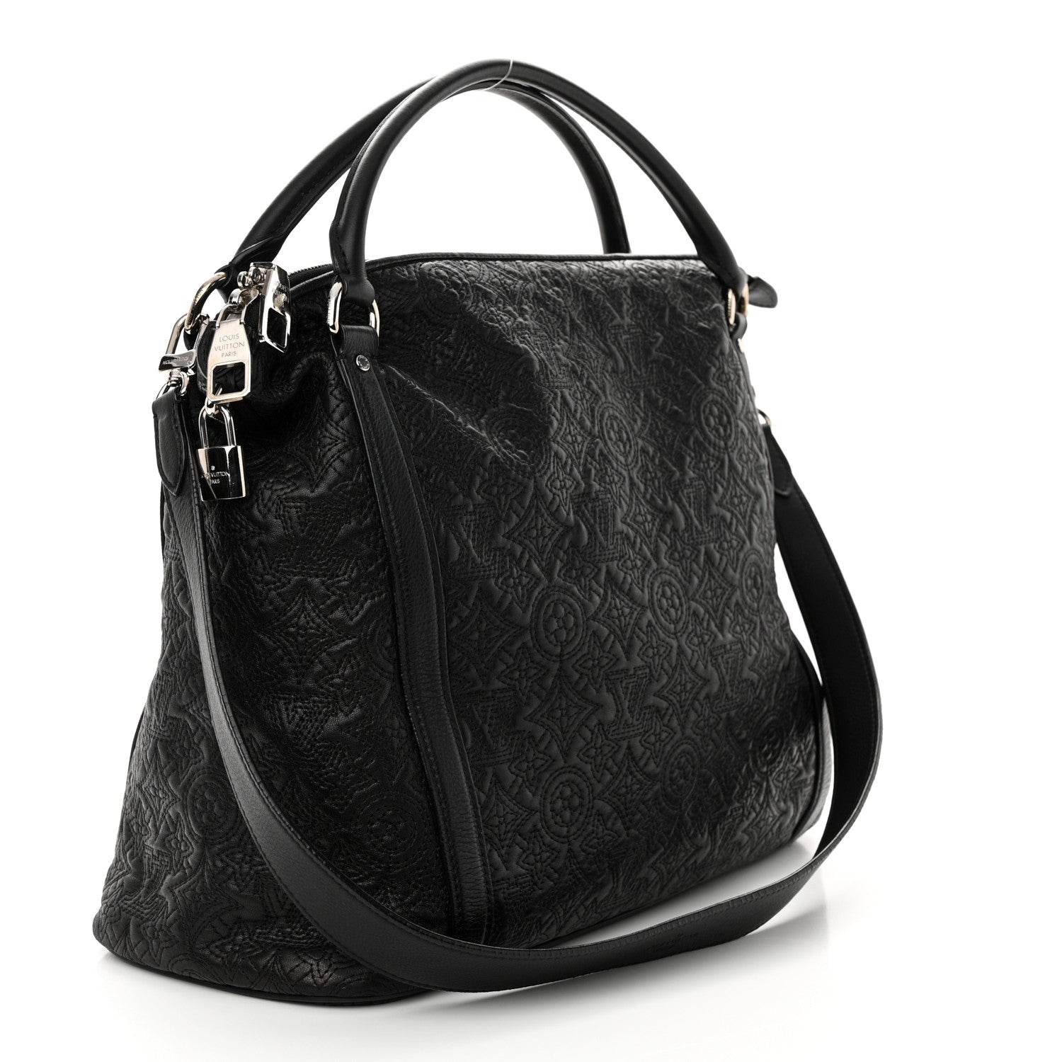 Louis Vuitton Monogram Lambskin Antheia IXIA MM Black 3 of 9