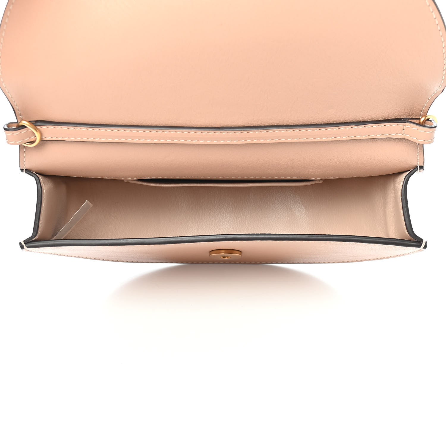 Chloe Calfskin Small Nile Bracelet Minaudiere Bag Biscotti Beige 9 of 10