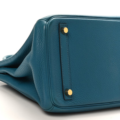 Hermes Togo Birkin 30 Bleu Izmir 10 of 11