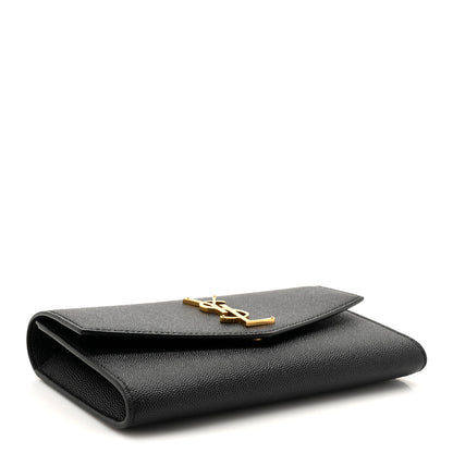 Saint Laurent Grain De Poudre Uptown Chain Wallet Black 5 of 13