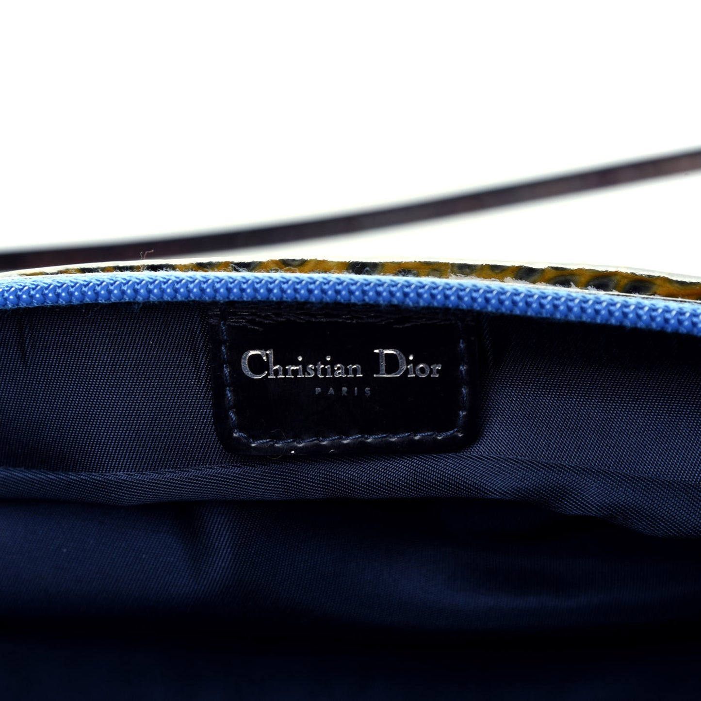 Patent Crocodile Embossed Baguette Multicolor