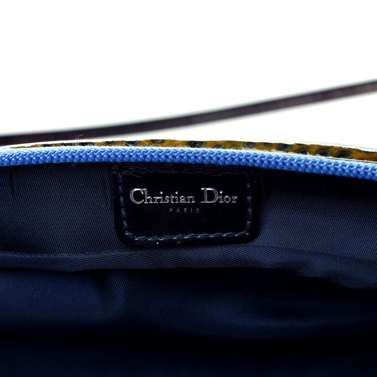 Christian Dior Patent Crocodile Embossed Baguette Multicolor 6 of 10