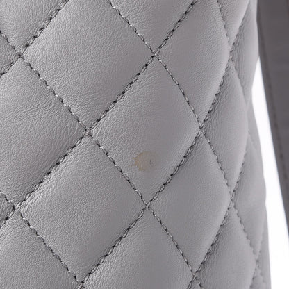 Chanel Calfskin Quilted Large Urban Spirit Backpack Grey 17 of 25