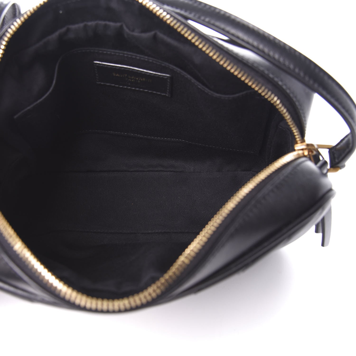 Saint Laurent Calfskin Matelasse Monogram Lou Camera Bag Black 8 of 16