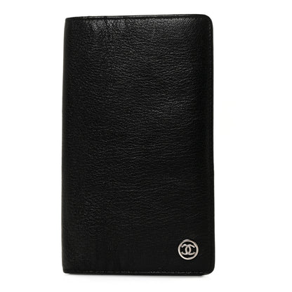 Chanel Goatskin CC Yen Wallet Black 1 of 8